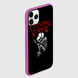 Чехол iPhone 11 Pro матовый Cannibal Corpse 1, цвет: 3D-фиолетовый — фото 2