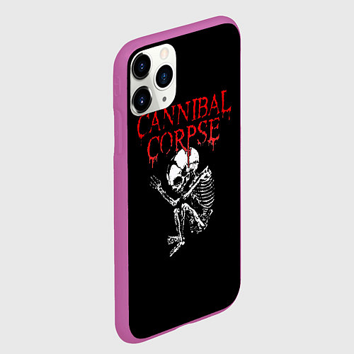 Чехол iPhone 11 Pro матовый Cannibal Corpse 1 / 3D-Фиолетовый – фото 2