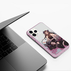 Чехол iPhone 11 Pro матовый КЛИНОК РАССЕКАЮЩИЙ ДЕМОНОВ, цвет: 3D-розовый — фото 2