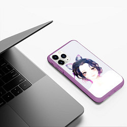 Чехол iPhone 11 Pro матовый ШИНОБУ КОЧО, цвет: 3D-фиолетовый — фото 2