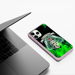 Чехол iPhone 11 Pro матовый GODZILLA ГОДЗИЛЛА, цвет: 3D-розовый — фото 2