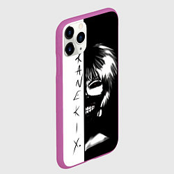 Чехол iPhone 11 Pro матовый Kaneki X Tokyo Ghoul, цвет: 3D-фиолетовый — фото 2