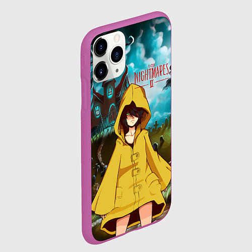 Чехол iPhone 11 Pro матовый Little Nightmares 2 / 3D-Фиолетовый – фото 2