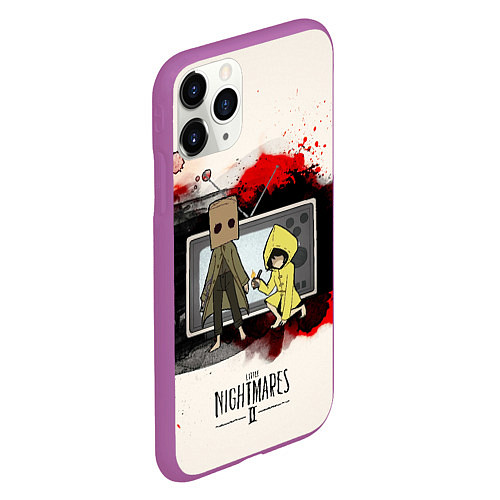 Чехол iPhone 11 Pro матовый Little Nightmares 2 / 3D-Фиолетовый – фото 2