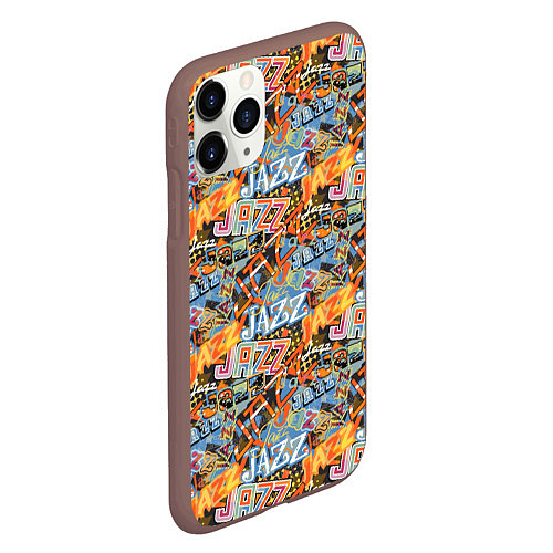 Чехол iPhone 11 Pro матовый Jazz / 3D-Коричневый – фото 2