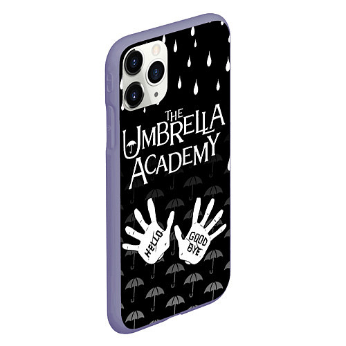 Чехол iPhone 11 Pro матовый АКАДЕМИЯ АМБРЕЛЛА / 3D-Серый – фото 2