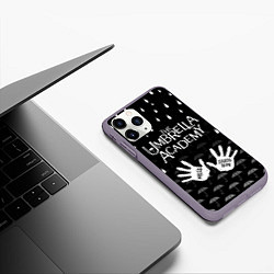 Чехол iPhone 11 Pro матовый АКАДЕМИЯ АМБРЕЛЛА, цвет: 3D-серый — фото 2