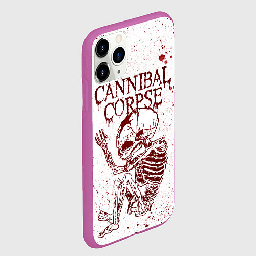 Чехол iPhone 11 Pro матовый Cannibal Corpse / 3D-Фиолетовый – фото 2