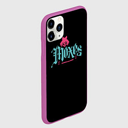 Чехол iPhone 11 Pro матовый Cyberpunk - Moxes, цвет: 3D-фиолетовый — фото 2