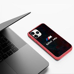 Чехол iPhone 11 Pro матовый BMW M AMG Killer, цвет: 3D-красный — фото 2