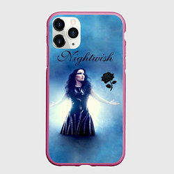 Чехол iPhone 11 Pro матовый Nightwish, цвет: 3D-малиновый
