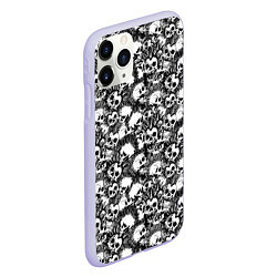 Чехол iPhone 11 Pro матовый Punks not Dead, цвет: 3D-светло-сиреневый — фото 2