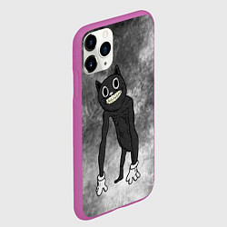 Чехол iPhone 11 Pro матовый Cartoon cat, цвет: 3D-фиолетовый — фото 2