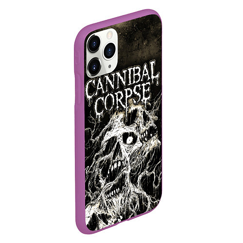 Чехол iPhone 11 Pro матовый Cannibal Corpse / 3D-Фиолетовый – фото 2