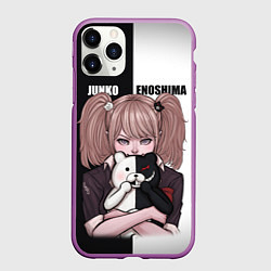 Чехол iPhone 11 Pro матовый MONOKUMA JUNKO, цвет: 3D-фиолетовый
