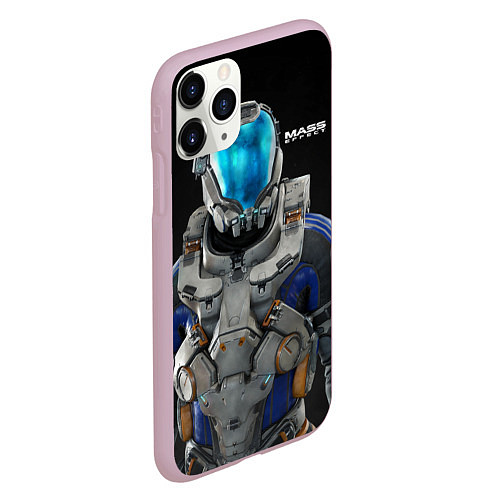 Чехол iPhone 11 Pro матовый Масс эффект / 3D-Розовый – фото 2