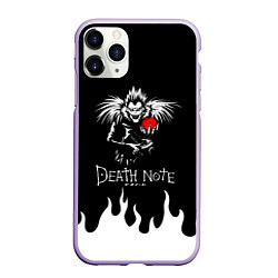 Чехол iPhone 11 Pro матовый DEATH NOTE ТЕТРАДЬ СМЕРТИ, цвет: 3D-светло-сиреневый