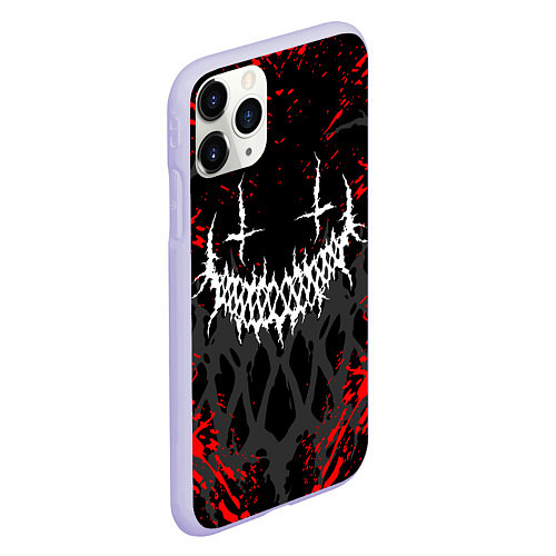 Чехол iPhone 11 Pro матовый GHOSTEMANE / 3D-Светло-сиреневый – фото 2