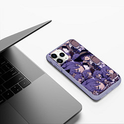 Чехол iPhone 11 Pro матовый Рокси Мигурдиа, цвет: 3D-светло-сиреневый — фото 2