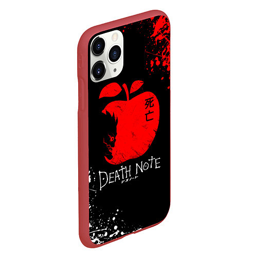 Чехол iPhone 11 Pro матовый DEATH NOTE ТЕТРАДЬ СМЕРТИ / 3D-Красный – фото 2