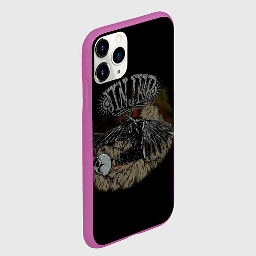 Чехол iPhone 11 Pro матовый Jinjer metal band / 3D-Фиолетовый – фото 2
