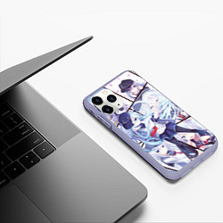 Чехол iPhone 11 Pro матовый Kantai Collection: Hibiki, цвет: 3D-светло-сиреневый — фото 2
