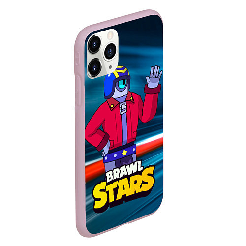 Чехол iPhone 11 Pro матовый STU СТУ Brawl Stars / 3D-Розовый – фото 2