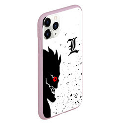Чехол iPhone 11 Pro матовый ТЕТРАДЬ СМЕРТИ, цвет: 3D-розовый — фото 2