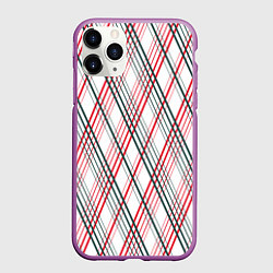 Чехол iPhone 11 Pro матовый Игральные карты, цвет: 3D-фиолетовый