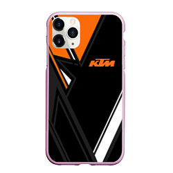 Чехол iPhone 11 Pro матовый KTM КТМ, цвет: 3D-розовый