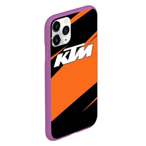 Чехол iPhone 11 Pro матовый KTM КТМ / 3D-Фиолетовый – фото 2