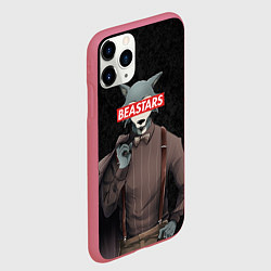 Чехол iPhone 11 Pro матовый BEASTARS, цвет: 3D-малиновый — фото 2