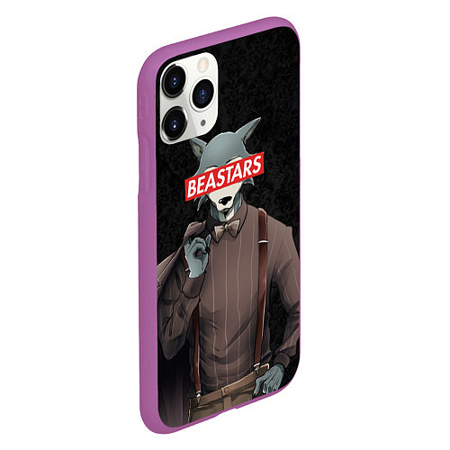 Чехол iPhone 11 Pro матовый BEASTARS / 3D-Фиолетовый – фото 2