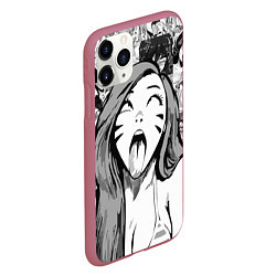 Чехол iPhone 11 Pro матовый Belle Delphine Ahegao, цвет: 3D-малиновый — фото 2