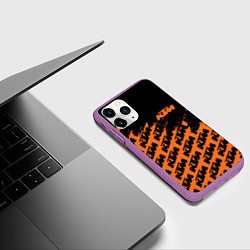Чехол iPhone 11 Pro матовый KTM КТМ, цвет: 3D-фиолетовый — фото 2