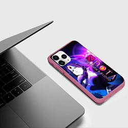 Чехол iPhone 11 Pro матовый DOTA: Кровь дракона, цвет: 3D-малиновый — фото 2
