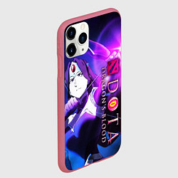 Чехол iPhone 11 Pro матовый DOTA: Кровь дракона, цвет: 3D-малиновый — фото 2