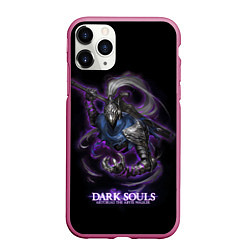 Чехол iPhone 11 Pro матовый Dark souls Abyss walker, цвет: 3D-малиновый