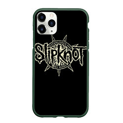 Чехол iPhone 11 Pro матовый Slipknot 1995, цвет: 3D-темно-зеленый