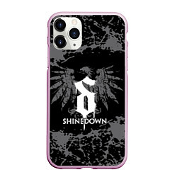 Чехол iPhone 11 Pro матовый Shinedown, цвет: 3D-розовый