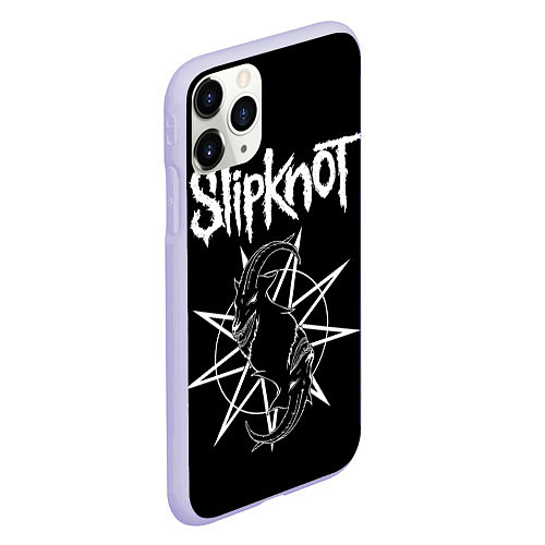Чехол iPhone 11 Pro матовый Skipknot Козел / 3D-Светло-сиреневый – фото 2
