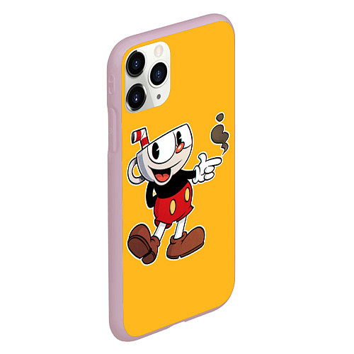 Чехол iPhone 11 Pro матовый CUPHEAD КАПХЕД / 3D-Розовый – фото 2