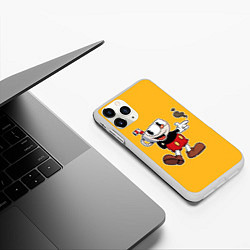 Чехол iPhone 11 Pro матовый CUPHEAD КАПХЕД, цвет: 3D-белый — фото 2