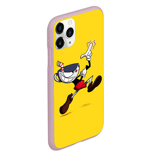 Чехол iPhone 11 Pro матовый CUPHEAD / 3D-Розовый – фото 2