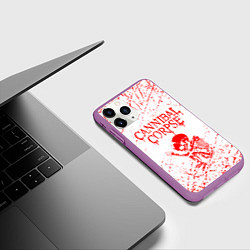 Чехол iPhone 11 Pro матовый Cannibal corpse, цвет: 3D-фиолетовый — фото 2