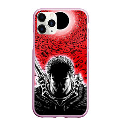 Чехол iPhone 11 Pro матовый BERSERK БЕРСЕРК, цвет: 3D-розовый