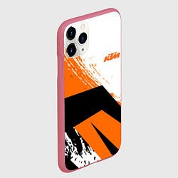 Чехол iPhone 11 Pro матовый KTM КТМ Z, цвет: 3D-малиновый — фото 2