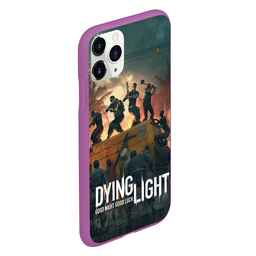 Чехол iPhone 11 Pro матовый Dying Light / 3D-Фиолетовый – фото 2