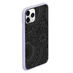 Чехол iPhone 11 Pro матовый GEARS STEAMPUNK, цвет: 3D-светло-сиреневый — фото 2