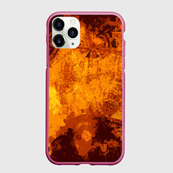 Чехол iPhone 11 Pro матовый Стимпанк, цвет: 3D-малиновый